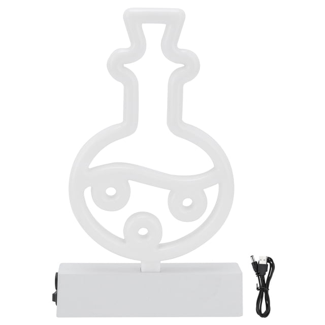 Luz decorativa LED de neón para luz nocturna de barra de dormitorio con base de soporte USB o con pilas