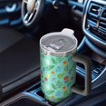 thumbnail image 6 of 40oz Pioneer Flower Floral Print Pattern Insulated Tumbler with Handle, BPA-Free Leak Proof Lid and Straws, Double Wall Vacuum, Hot 12h/Cold 34h, 6 of 6