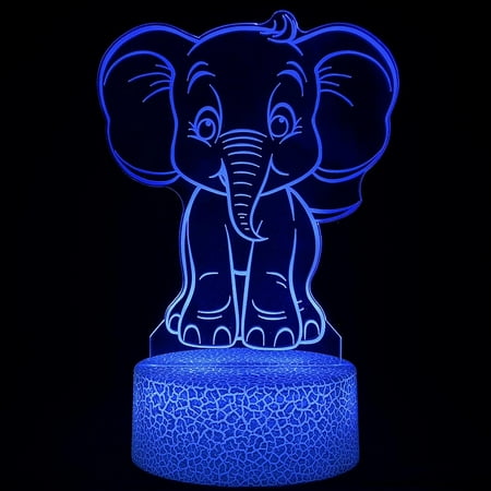 

Elephant Night Light For Kids 16 Colors Dimmable Cute Elephant Animal Lamp With Remote Smart Touch Usb Cable Room Decor Lamp Elephant Gift For Boys Girls Christmas Birthday Holiday Gifts