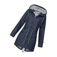 thumbnail image 1 of Decodeary Veste à Capuche Douce pour Femme Imperméable Manteau de Pluie Extérieur Vert S, 1 of 4