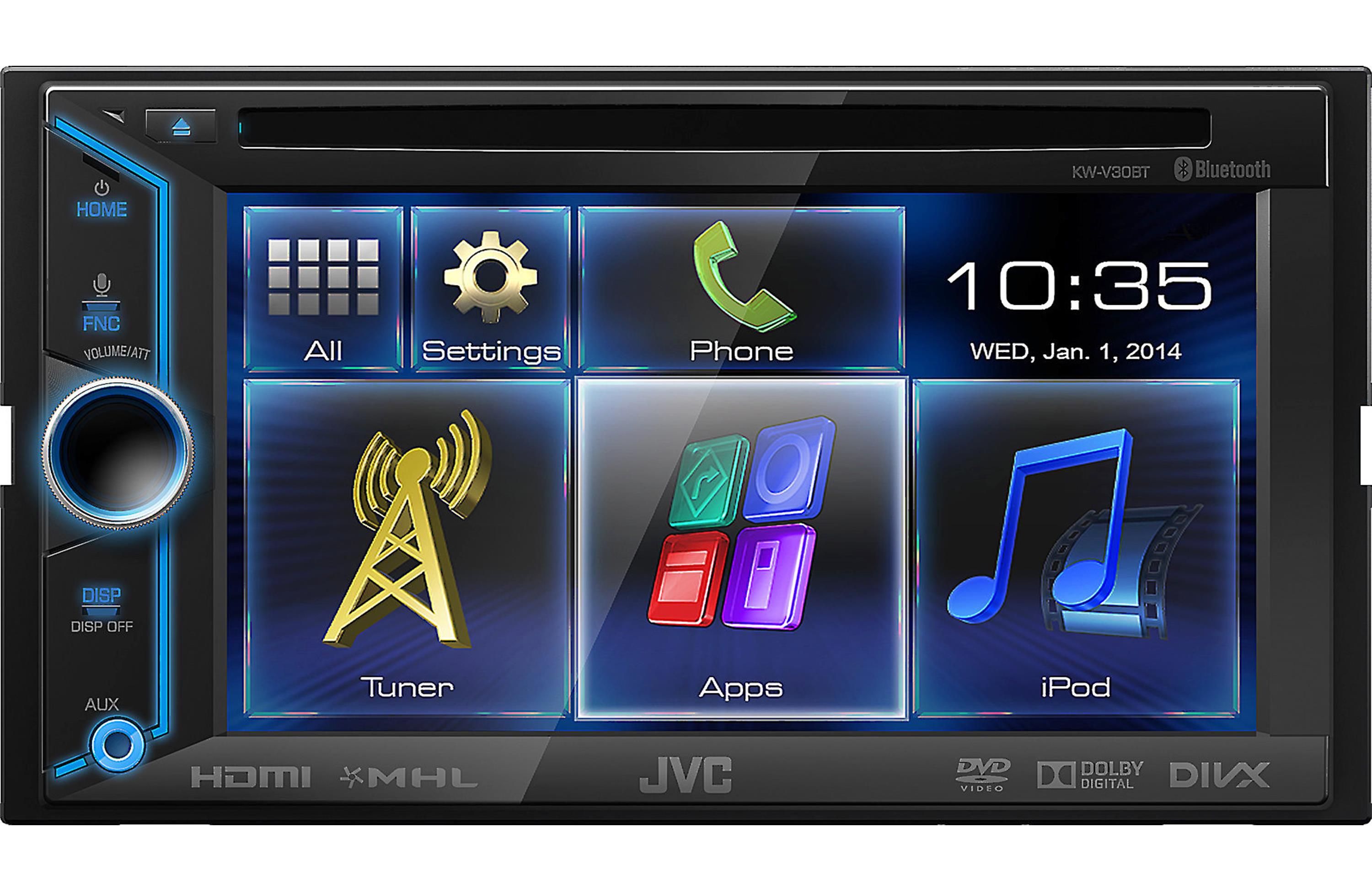 JVC KWV30BT 6.1"" LCD Detach Bluetooth App Link, - image 4 of 5