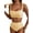 Yellow Stripe, variant on SHEWIN Swimsuit Women Striped Bikinis Sets Shoulder Strap Knot Two Piece Bathing Suits High Waisted Tummy Control Full Coverage Swimwear