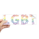 thumbnail image 1 of LGBT Arcoiris * wordcloud Rectángulo Parachoques Pegatina Cuaderno Ventana Calcomanía, 1 of 1