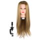 thumbnail image 1 of Cabeza de maniquí de práctica, muñeca de cosmetología, cabeza de entrenamiento de peluquería con cabello, 1 of 14