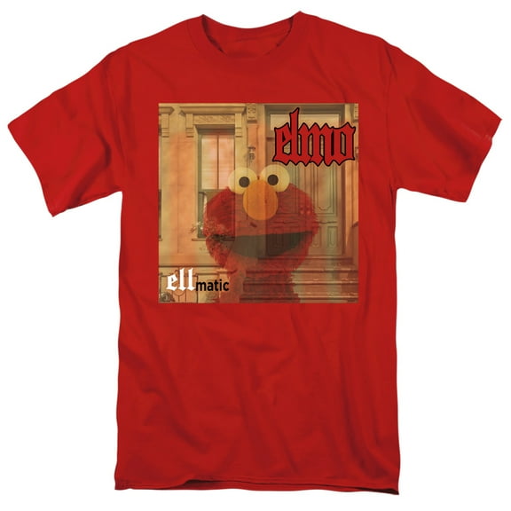 Sesame Street Ellmatic S/S Adult 18/1 T-Shirt Red