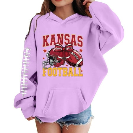 DHFJKG Child Toddler Girls Casual Hoodies Fashion Rugby Printed Soft Comfortable Long Sleeve Sweatshirts Youth/Tween Girls Trendy Sweatshirts 12-18 Months