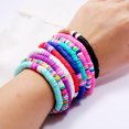 thumbnail image 4 of Disc Bead Bracelet Stackable Rainbow Heishi Bead Bracelet Summer Beach Bracelet, 4 of 8