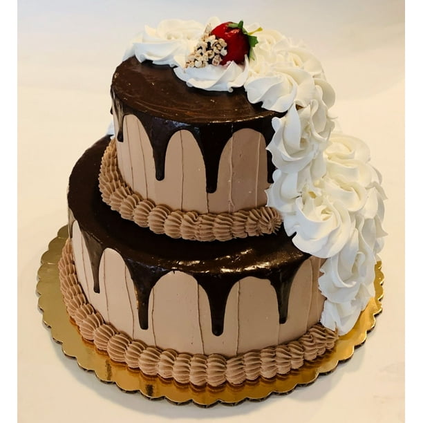 Fake Cake Two Tier Half Half Cake Chocolate Drizzle White Rosette Prop Decoration Dezicakes Walmart Com Walmart Com Fake Cake Two Tier Half Half Cake Chocolate Drizzle White Rosette Prop Decoration Dezicakes Walmart Com Walmart Com