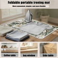 thumbnail image 6 of ZIATUBLES Daisy Eucalyptus Leaf Print Ironing Pad for Table Top Portable Ironing Mat Blanket Foldable Ironing Board Replacement for Washer Dryer Countertop Travel, 31.5" x 19.6", 6 of 7
