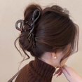 thumbnail image 4 of 13cm Acrylic Ribbon Bow Hair Claws Crab Hair Clips Glossy Barrettes Headwear Hairpins Shark Ponytail For Women Hair Accessories, 4 of 9
