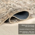 thumbnail image 4 of Nuloom Hillstone Collection Traditional Vintage Medallion Area Rug, 6' 7" x 9', Elinda Dark Beige, 4 of 7