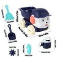 thumbnail image 3 of ChicYu Childrens Beach Water Play Kit Piece Sand Bath Shower Bucket Set Happy Play House Outdoor Toys Summer Outdoor Water Sand Play, 3 of 5