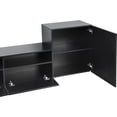 thumbnail image 3 of High Gloss TV Stand, Media Console for TVs Up to 75", Versatile Entertainment Center with Wall Mounted Floating Storage Cabinets, Modern TV Console Table Furniture for Living Room, 3 of 7