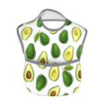 thumbnail image 2 of Zufioo Avocado1 Print Toddler Adjustable Waterproof Bib, 11.6x15 Inch Feeding Bib Suitable for 6-24 Month Babies, 2 of 8