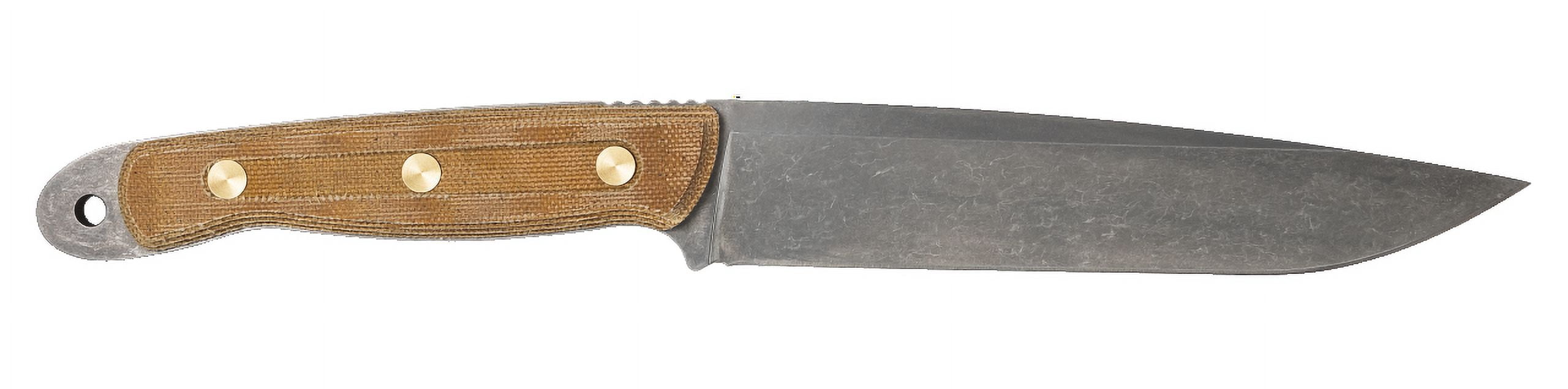 Case XX Knives RW100 Roland Welker Tan Micarta Carbon Steel Fixed Blade