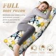 thumbnail image 5 of Easygdp Bees Collecting Nectar Long Body Pillowcase - Super Soft Microfiber Body Pillow Case - Envelope Closure, Cool, Anti-Fading- 20x54 in, 5 of 8