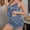 Blue, variant on Women's Satin Slik Pajama Sets - Deep V Neck Camisole Tops with Lace Trim Shorts Sexy 2 Piece Lounge Sleepwear