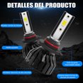 thumbnail image 2 of Z5 High Performance LED Work Light Headlight Bulb 300% Brighter 6000K Cool White 12V LED Bulbs Pack Of 2, 2 of 9
