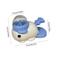 thumbnail image 4 of FEOLGEHLY Pet Treat Dispenser Interactive Food Dispenser Dog Puzzle Feeder Cat Treat Toy Slow Feeder Toy Clownfish Shape Plastic Educational Disassemble Clean (Blue), 4 of 7