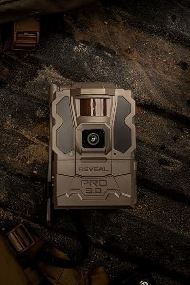 TACTACAM Reveal Pro 3.0 LTE Cellular Trail Camera AT&T & Verizon, 4K Photo Quality, No Glow, for Hunting, Surveillance Includes Solar Panel, Rechargeable Battery, 32GB SD, & Tripod Mount 2PK