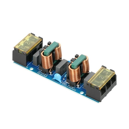 

Docooler Power Filter EMI High Frequency Two-Stage Power Low-Pass Filtering Board for 25A Power Supplys