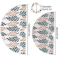 thumbnail image 3 of RYLABLUE Natural Leaves Pattern Pattern Xmas Christmas Tree Skirt Stand Mat for Holiday Party Decoration Indoor Outdoor 48 inches, 3 of 5