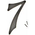 thumbnail image 1 of Hy-ko DC-5-7 4.5 in. Fonte d'Aluminium Numéro 7 Maison - Pack de 10, 1 of 3