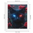 thumbnail image 2 of Paint By Numbers Kit for Adults Beginner - DIY Mystical Cat Dual Color Eyes Roses Canvas Painting Kits for Adults, Frameless Paint By Number for Adults for Home Wall Decor 16x20 Inch, 2 of 7