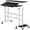 Black, variant on Twister.CK Mobile Liftable Standing Desk, Portable Rolling Desk Computer Table, Adjustable Height Mobile Stand Up Table with Wheels for Home Office, White