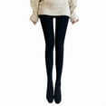 thumbnail image 3 of Sakmal Fleece Lined Black Tights Women Opaque Pantyhose Soft Womens Tight, 3 of 4