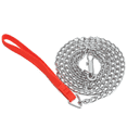 thumbnail image 4 of 5 Pcs 1.6M Chaîne en Métal Robuste pour Chien Chiot Laisse à Clip Poignée Rouge, 4 of 5
