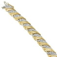 thumbnail image 3 of 10K Yellow Gold 2 CTTW Round Cut Diamond Double Wrap Bracelet (J-K,I2-I3), 3 of 3