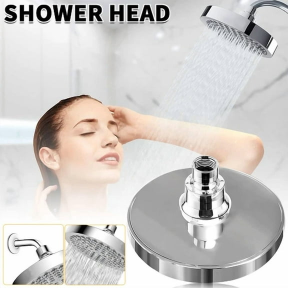 Luxury Shower Head High Pressure Rain Bathroom Showerhead Chrome Adjustable 6"