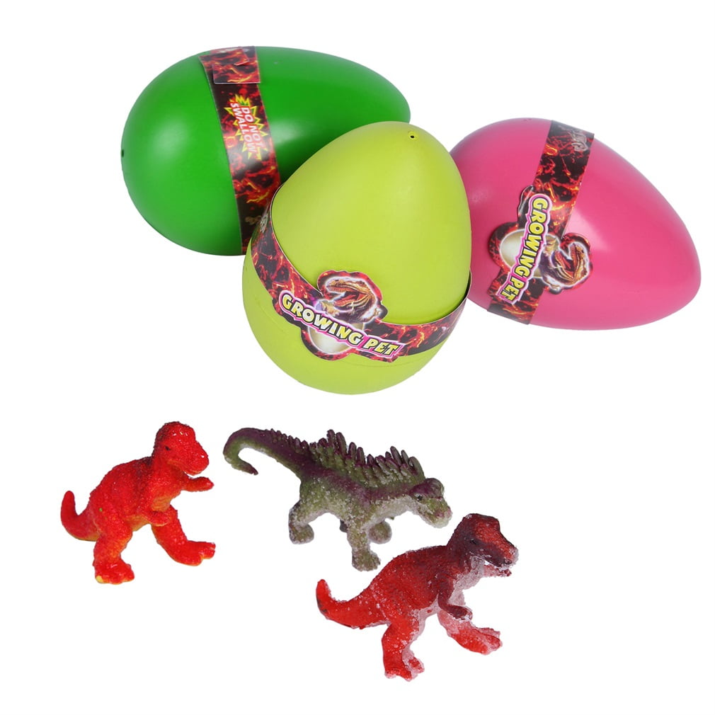Three lovely toys for children growing up with magical dinosaur eggs 