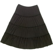 Metro7 - Women's Plus Four-Tier Skirt