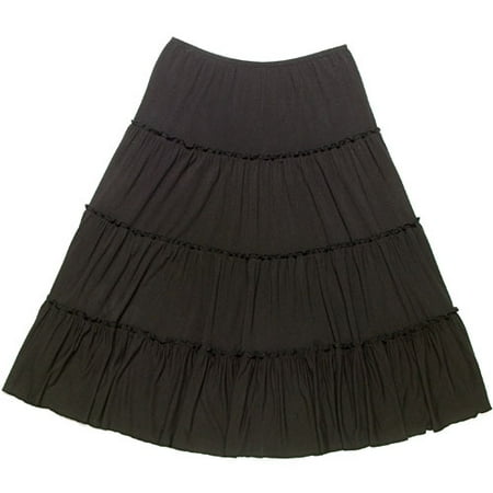 Metro7 - Women's Plus Four-Tier Skirt