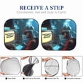 thumbnail image 6 of Daiia Underwater Office Diver 2PCS Car Windshield Sun Shade, Foldable Sun Shield for Car Front Window, Auto Sun Blocker Visor Protector Universal for Truck SUV Pickup-Large, 6 of 7