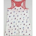 thumbnail image 2 of dELiA*s Womens Boats and Stripes Print Racerback Tank Top, Multicoloured, Juniors, X-Small, 2 of 2