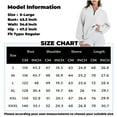 thumbnail image 3 of Womens Zipper Sweatshirts Turtleneck Long Sleeve Pullovers Casual Loose Top T Shirts, 3 of 7