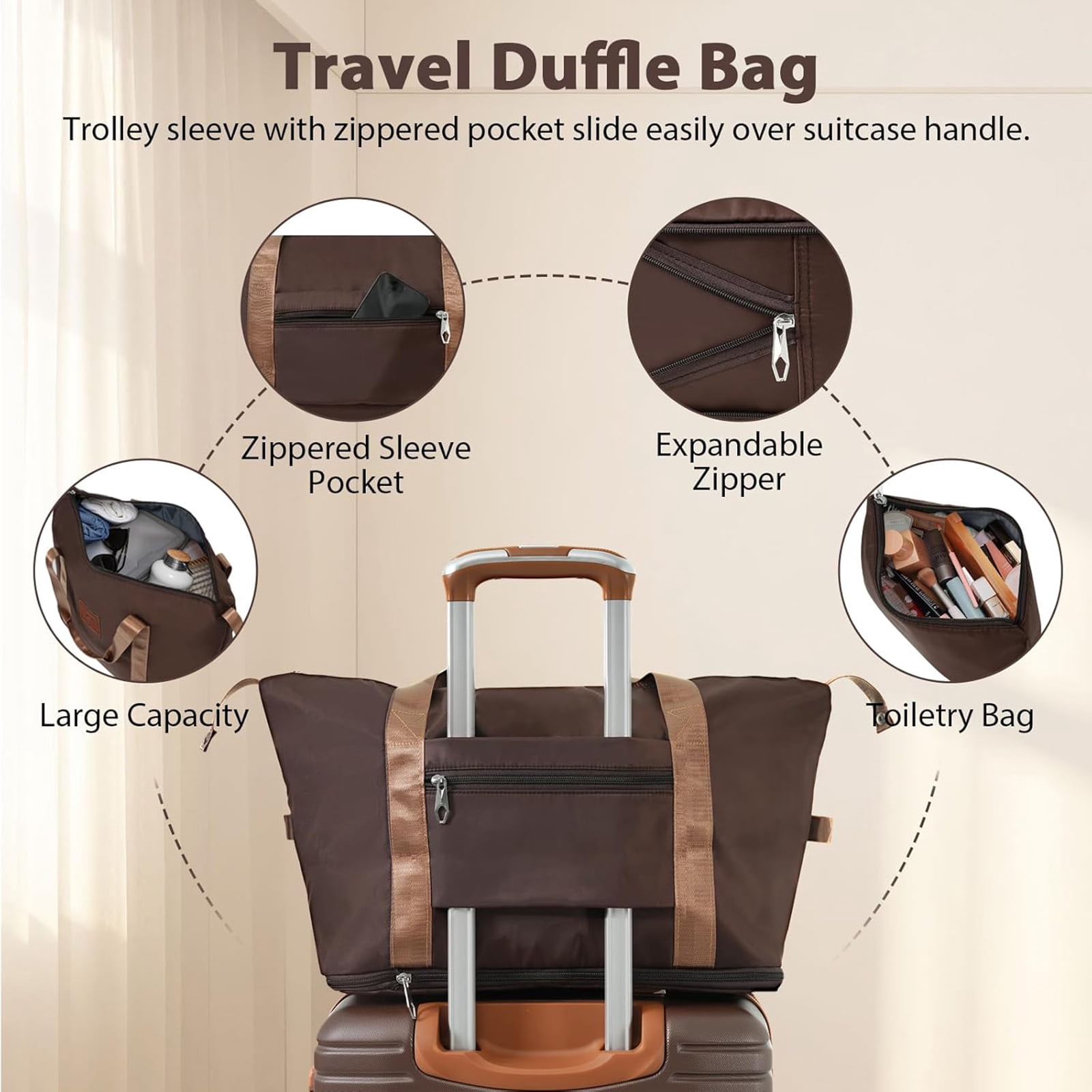 Luggage Sets 3 Piece Lightweight Hardside Rugged Travel Suitcase with Wheels,, 22” x 14” x 9” Airline Approved, TSA Lock