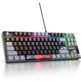 thumbnail image 1 of xianlin-75 pour Cent Clavier Mécanique de Jeu, Clavier Filaire Rétroéclairé RGB 87 Touches TKL Clavier Compact avec Interrupteurs Rouges Linéaires pour PC Portable PS4 PS5 Xbox Gamer (87 Foncé), 1 of 4
