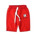 thumbnail image 1 of [BRAND CLEARANCE!!!] 1-6T Summer Boys' Cotton Shorts Soccer Printed Sports Shorts Casual Shorts for Playing Basketball Jogging (Red), 1 of 7
