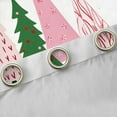 thumbnail image 4 of jejeloiu Christmas Tree Curtains Pack of 2 (42x84 Each),Marry Xmas Curtains Blackout,White Red Oink Bedroom Curtains For Girl Boy,Ultra Soft Room Decoration, 4 of 6