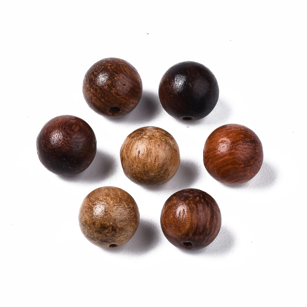 Natural Wood Beads Waxed Wooden Beads Undyed Round Camel 8mm Hole: 1.5mm about 2000pcs/500g