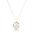 thumbnail image 4 of Miabella Italian 18K Gold over 925 Sterling Silver Genuine 2-Lira Bee Coin Medallion Pendant Necklace for Women 18 Inch Chain, Made in Italy, 4 of 7