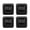 black-4, variant on Quality Plastic Design Silents Rolling Casters Flexible Rotations Toolbox Multiple Directional Silents Rolling Casters