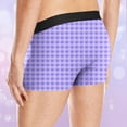 thumbnail image 4 of VgaVtl Boxers for Men Valentines Big Underwear Men Breathable Boxer Briefs Athletic Plaid Underpants,Purple L, 4 of 7