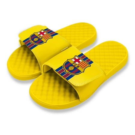 

Men s ISlide Yellow Barcelona V Stripes Slide Sandals