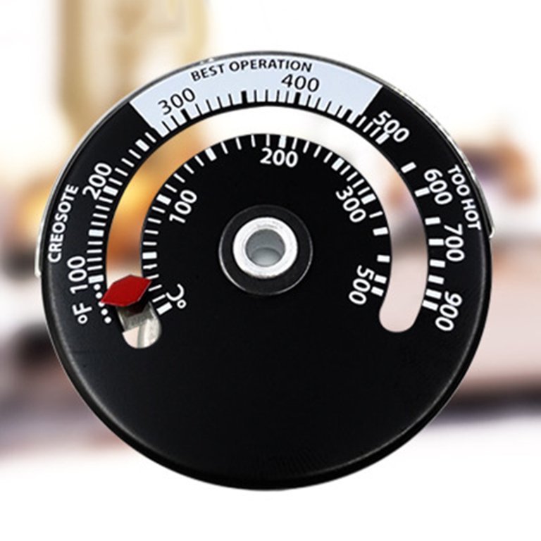 Magnetic Wood Stove Thermometer Fireplace Fan Stove Thermometer with Probe