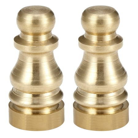 - 2pcs Solid Brass Knob Lamp Shade Finial Light Decoration Accessories 1 inch High